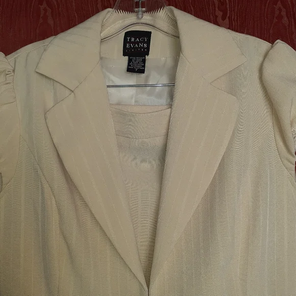 TRACY EVANS 2 PIECE PEACH COLORED WOMEN'S SKIRT SET SIZE 7 - Picture 7 of 7